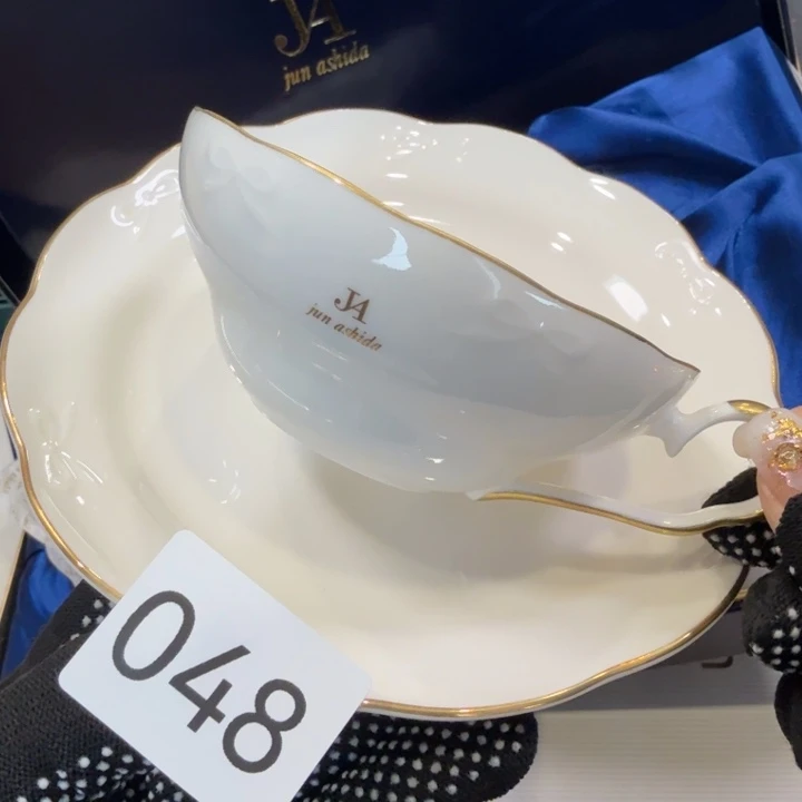 中古物品 默认微瑕很好看的咖啡杯两杯两碟带原盒
