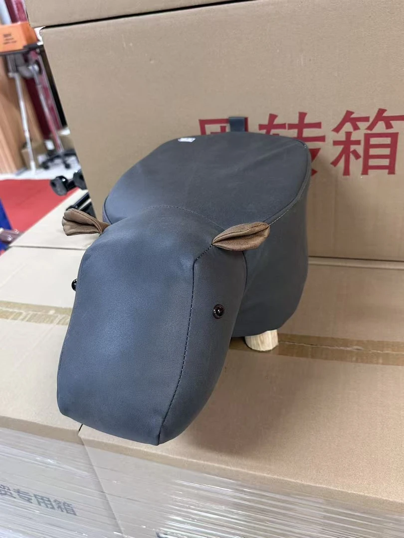 蓝色凳餐椅时尚鞋凳北欧客厅卡通椅子