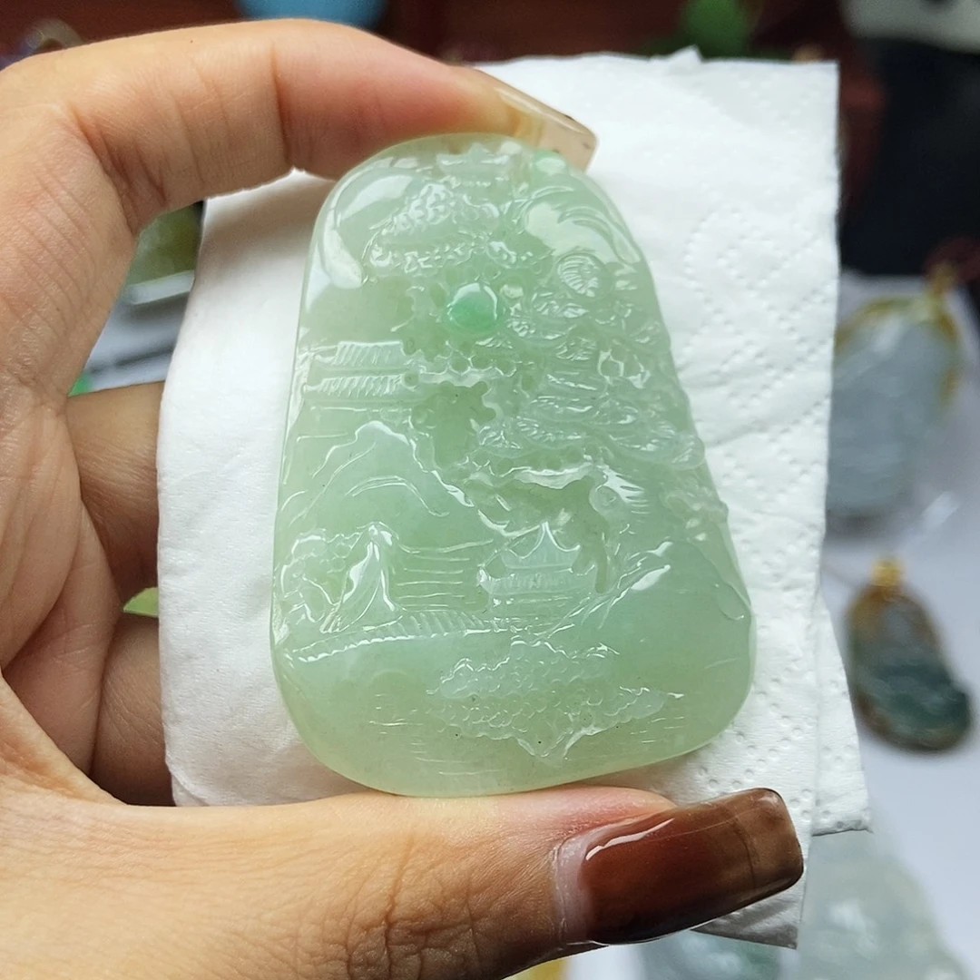 定制翡翠未镶嵌天然翡翠A货