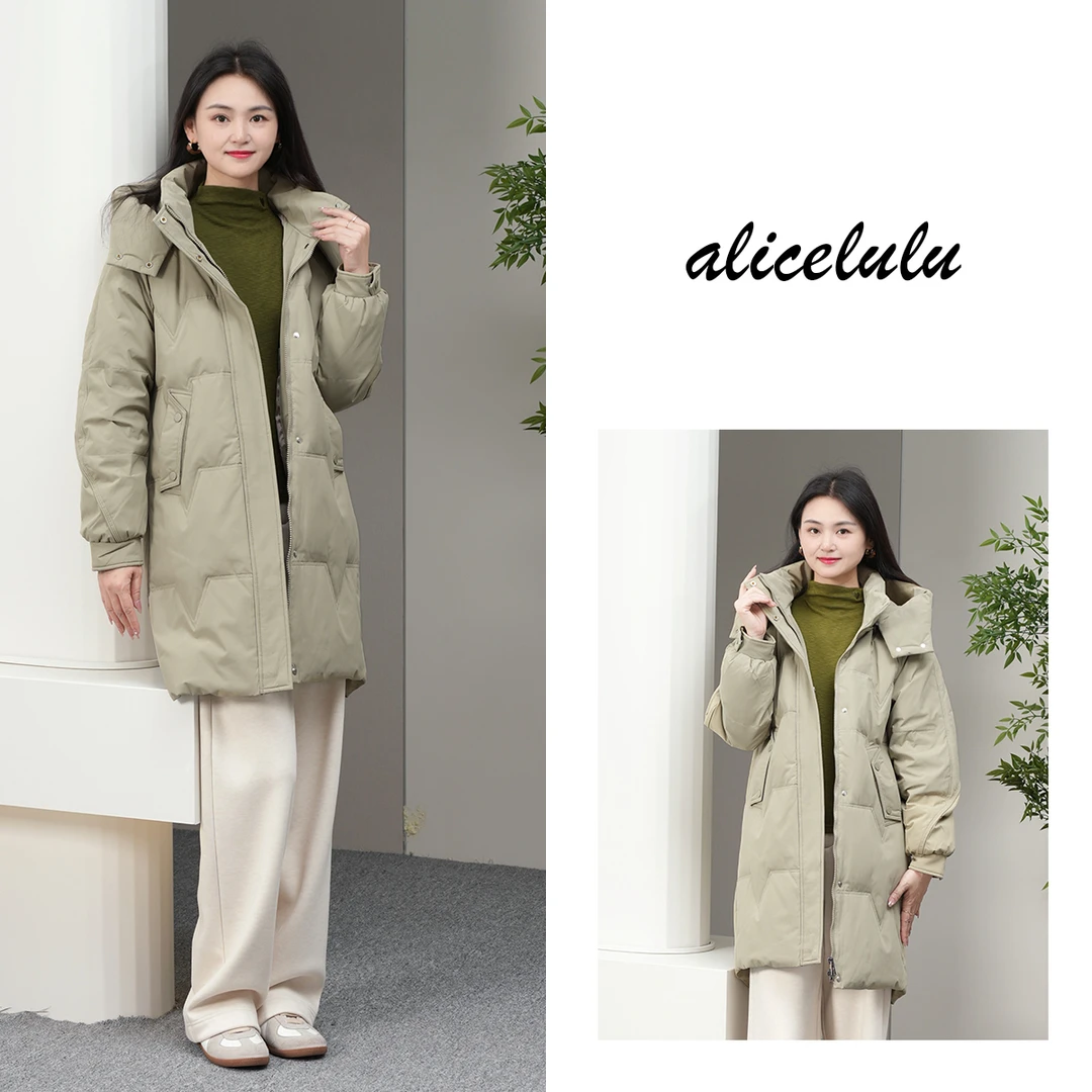 alicelulu 寒风守护.鸭绒羽绒服 温暖连帽蓬松保暖 S2145903Tr