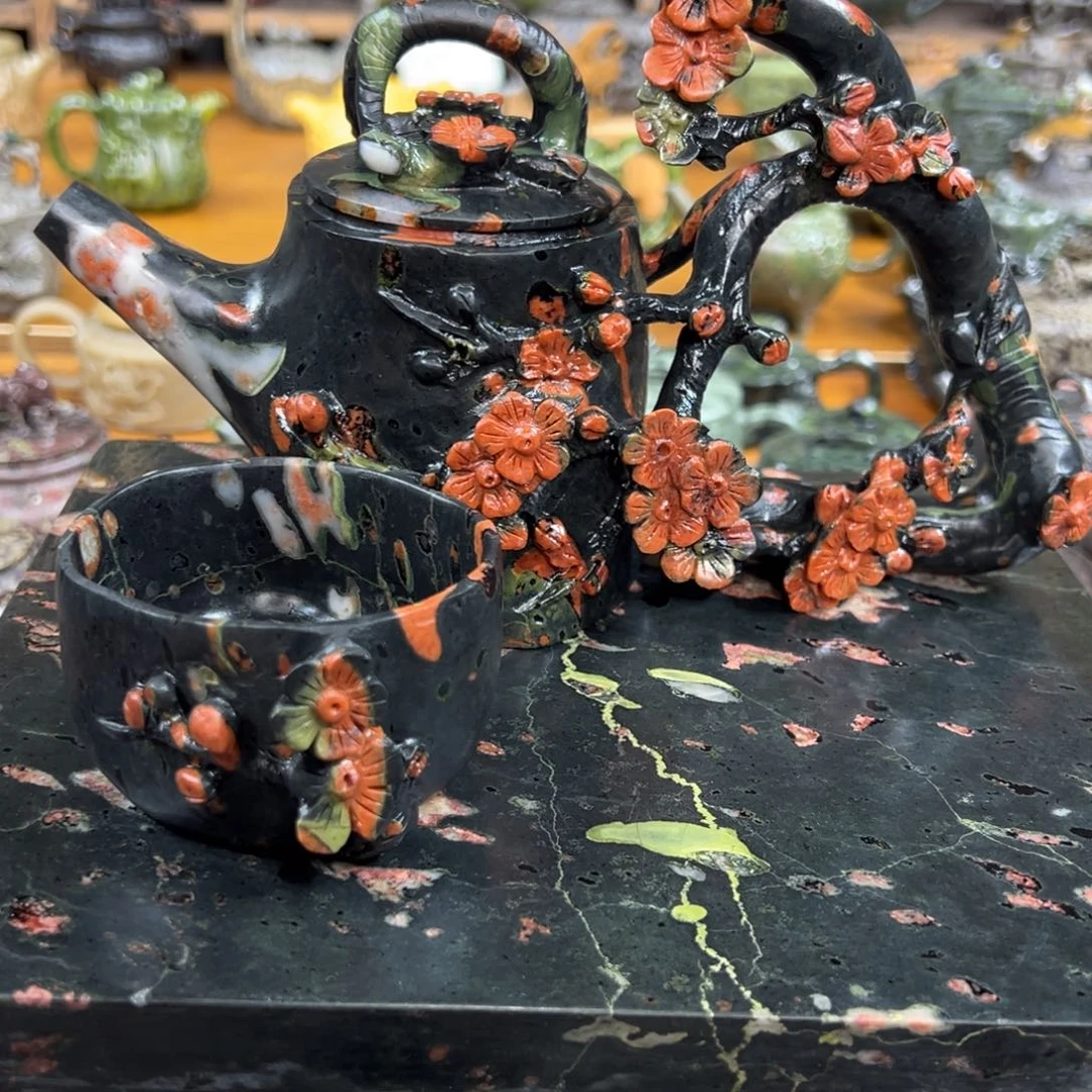 闫***军茶空间天然原石梅花玉石