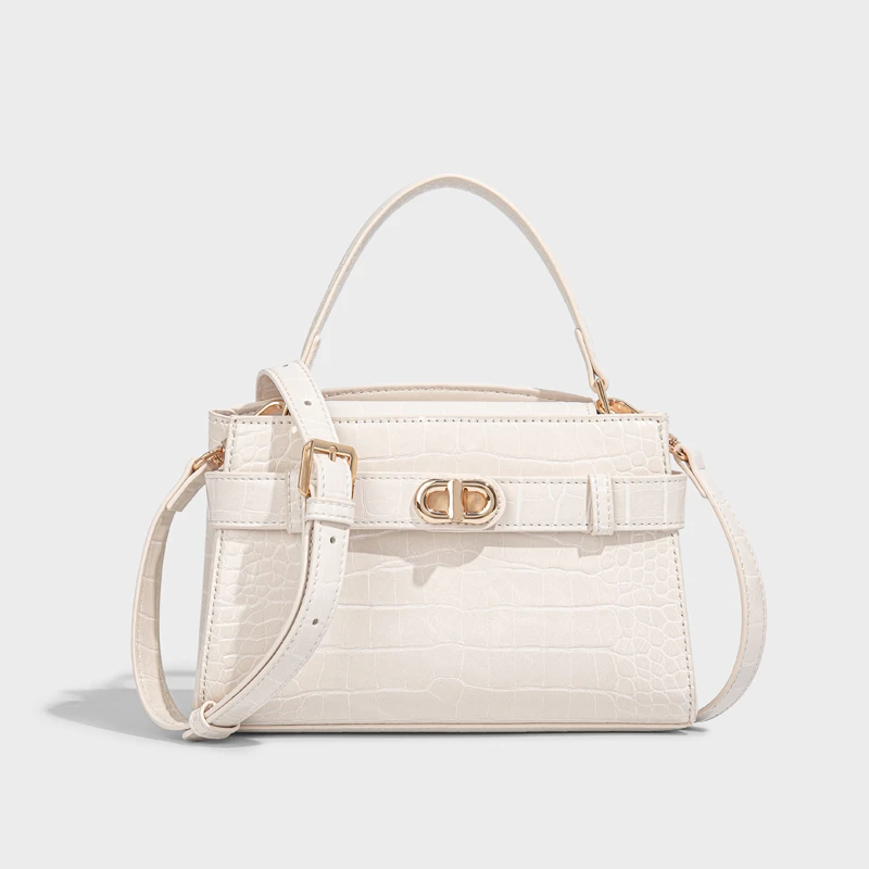 CHATRES&CKLTH品牌ck凯莉斜挎包时尚百搭鳄鱼纹女士小方包包包