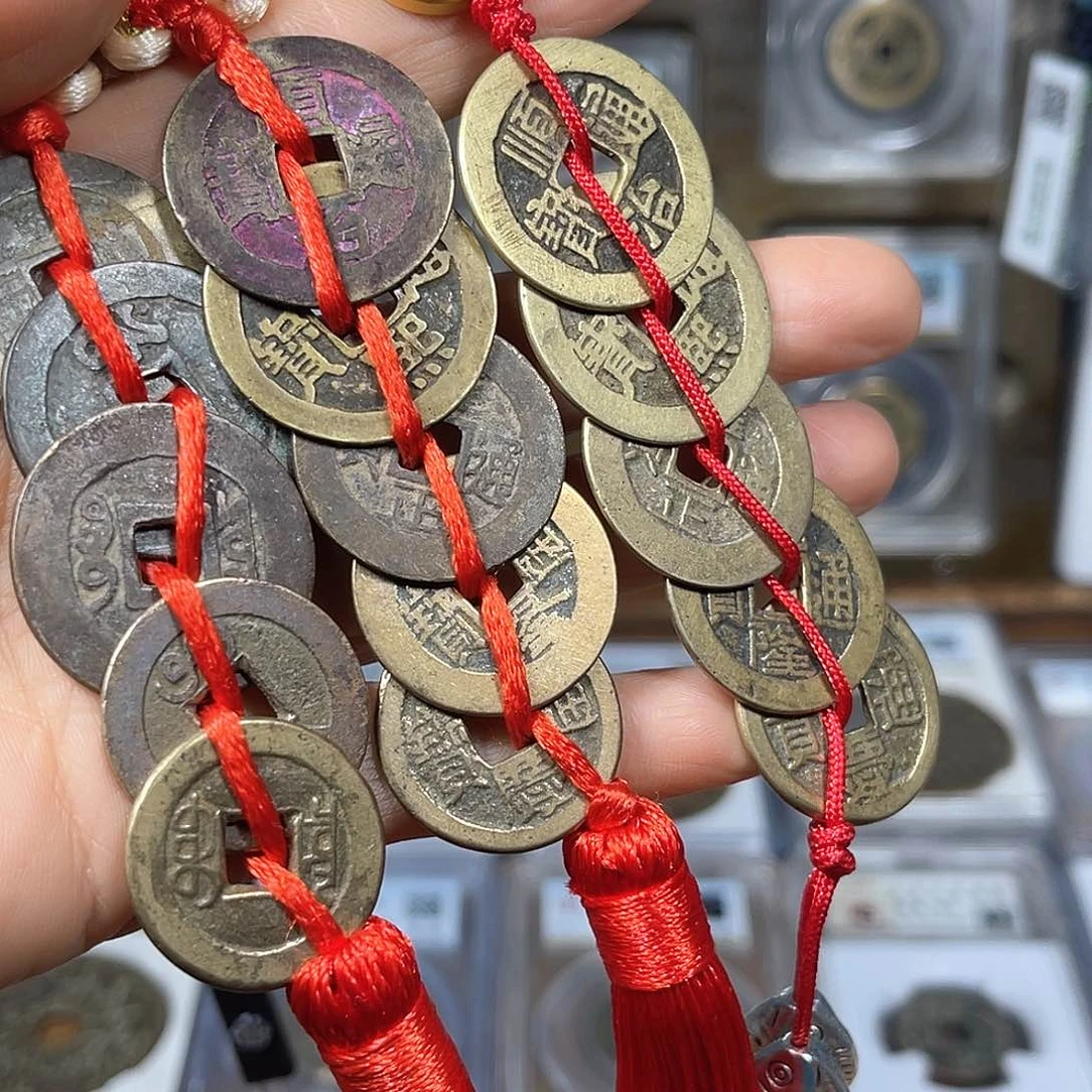 铜J***O保真五帝钱3套1682，0069，9481。h