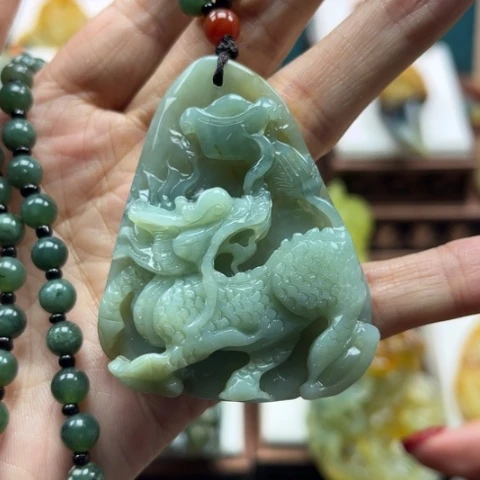 岫玉挂件未镶嵌挂件