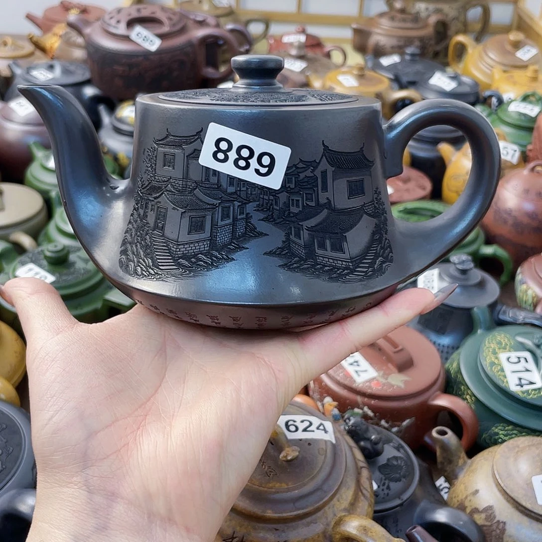 茶壶紫砂孤*月紫砂微瑕