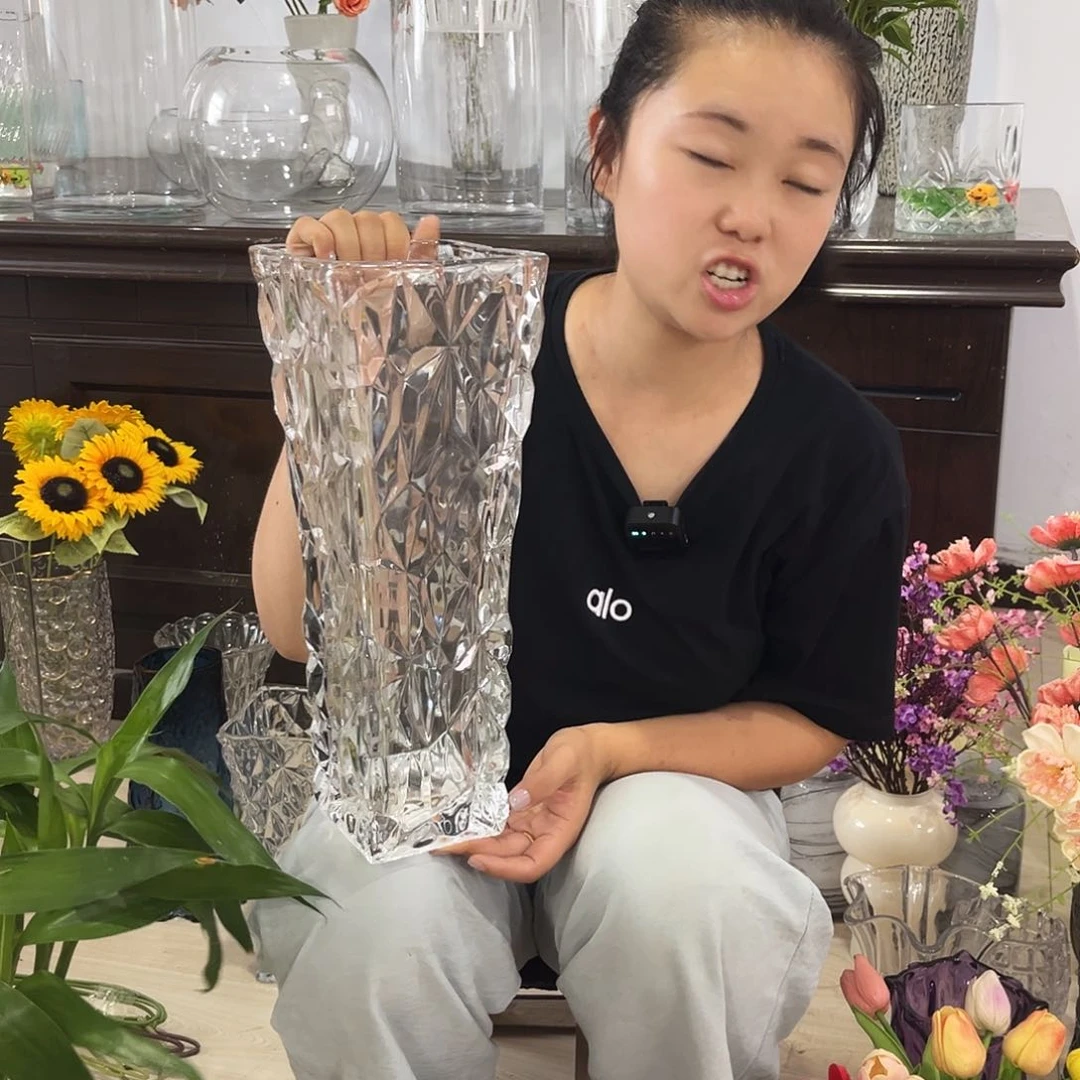 水晶花瓶大号大方敦