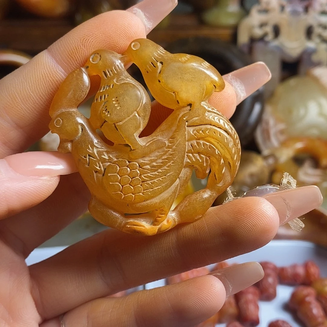 岫岩老玉（透闪石质玉）未镶嵌挂件