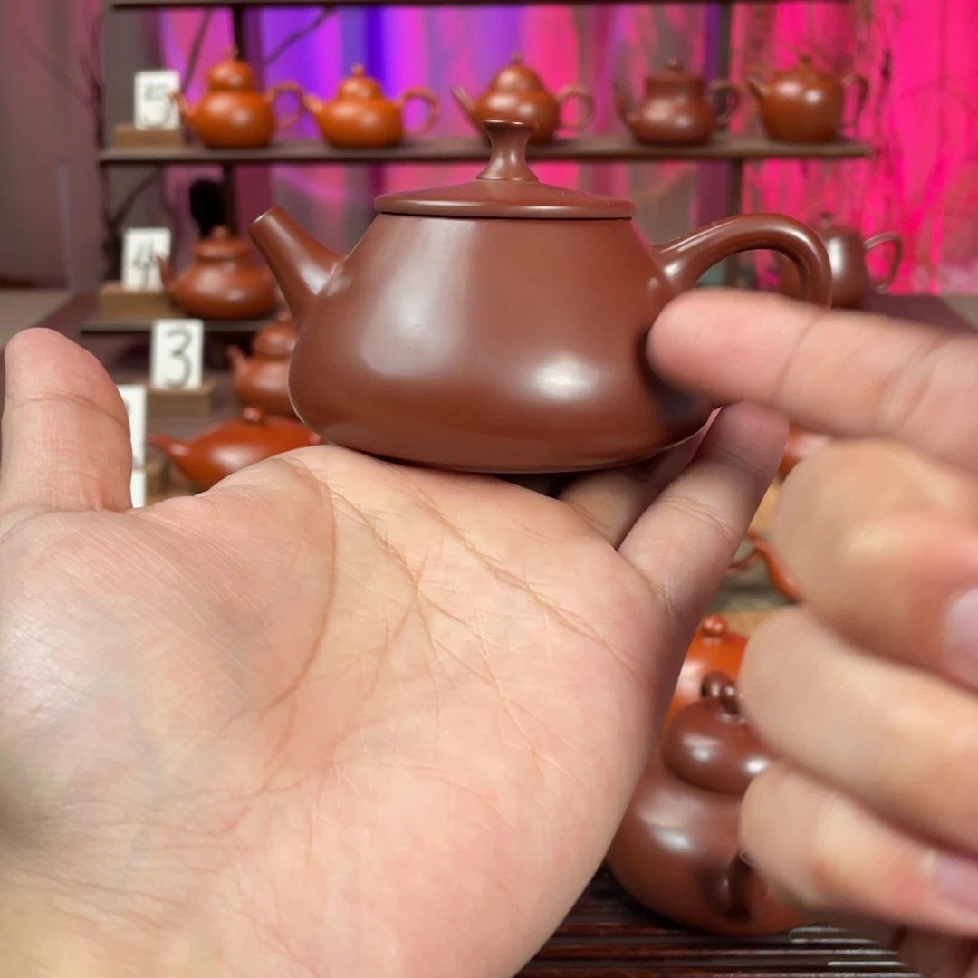 金***旭紫砂茶壶精工石瓢130cc