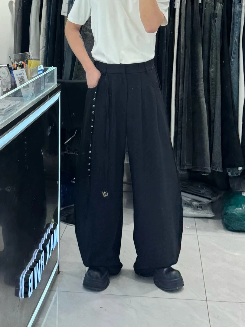 微弹力长裤春夏西裤韩版休闲裤ins百搭直筒夏季WK10010