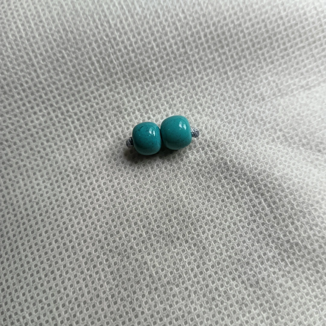 天然原矿绿松石配珠