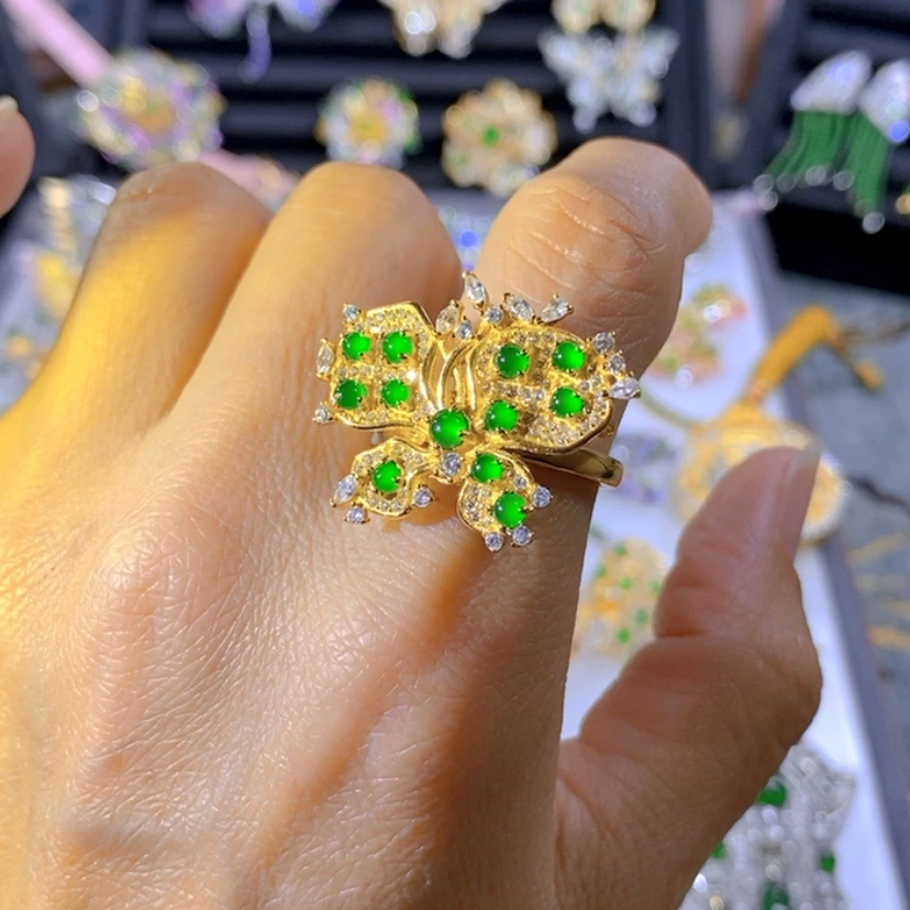 【闪购商品】银S925镶嵌把件翡翠