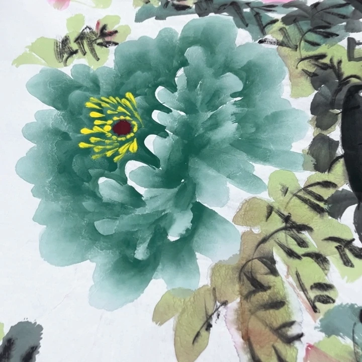 国画我的心好痛啊我的心真的好痛啊好痛啊好