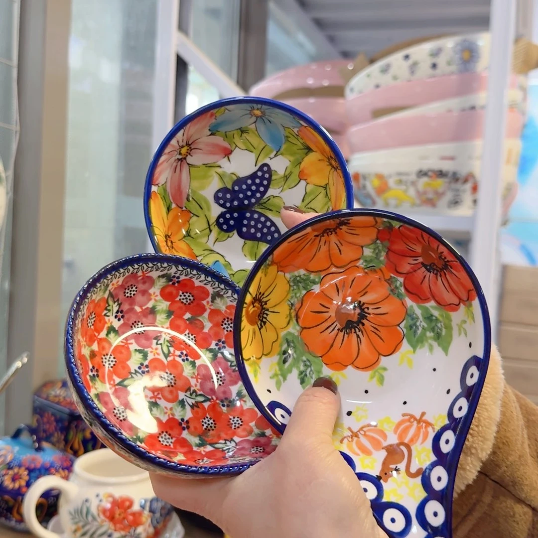 瓷手柄碟3只看图