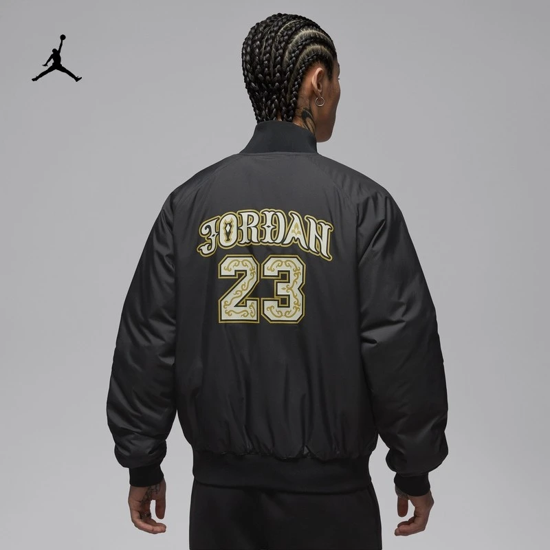 NIKE/耐克JORDAN男子马年限定加棉棒球外套运动棉服IQ3966-060