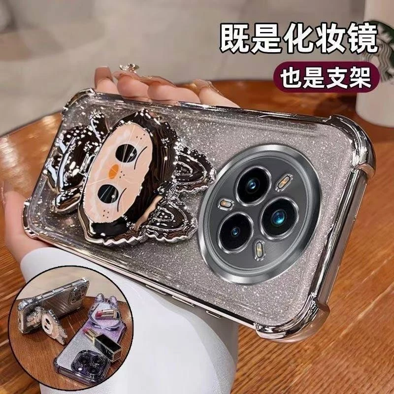 适用真我Neo7turbo拉布布手机壳GT7补妆镜支架真我Neo7X拉布布壳