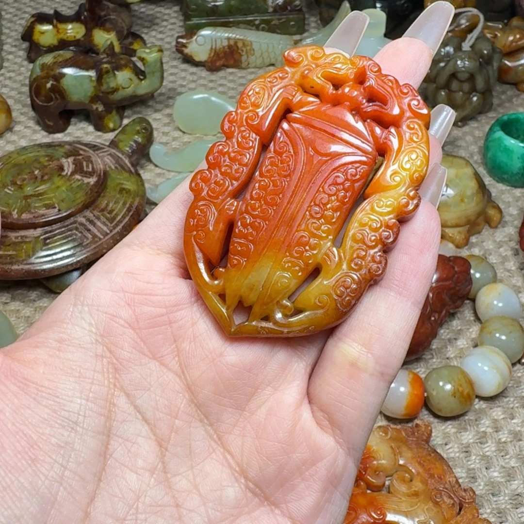 白玉菩提吊坠挂件