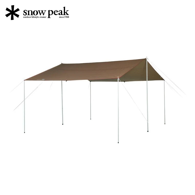 直播特价  snowpeak雪峰户外露营方形防晒天幕TP-841H