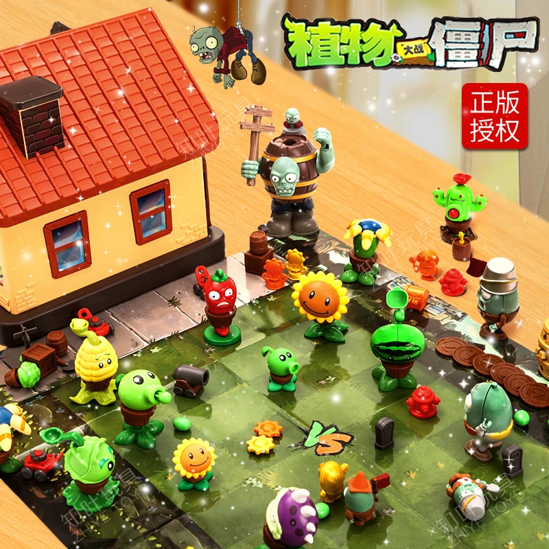 植物大战僵尸玩具扭蛋机盲盒儿童男孩女生日礼物益智模型全套正版