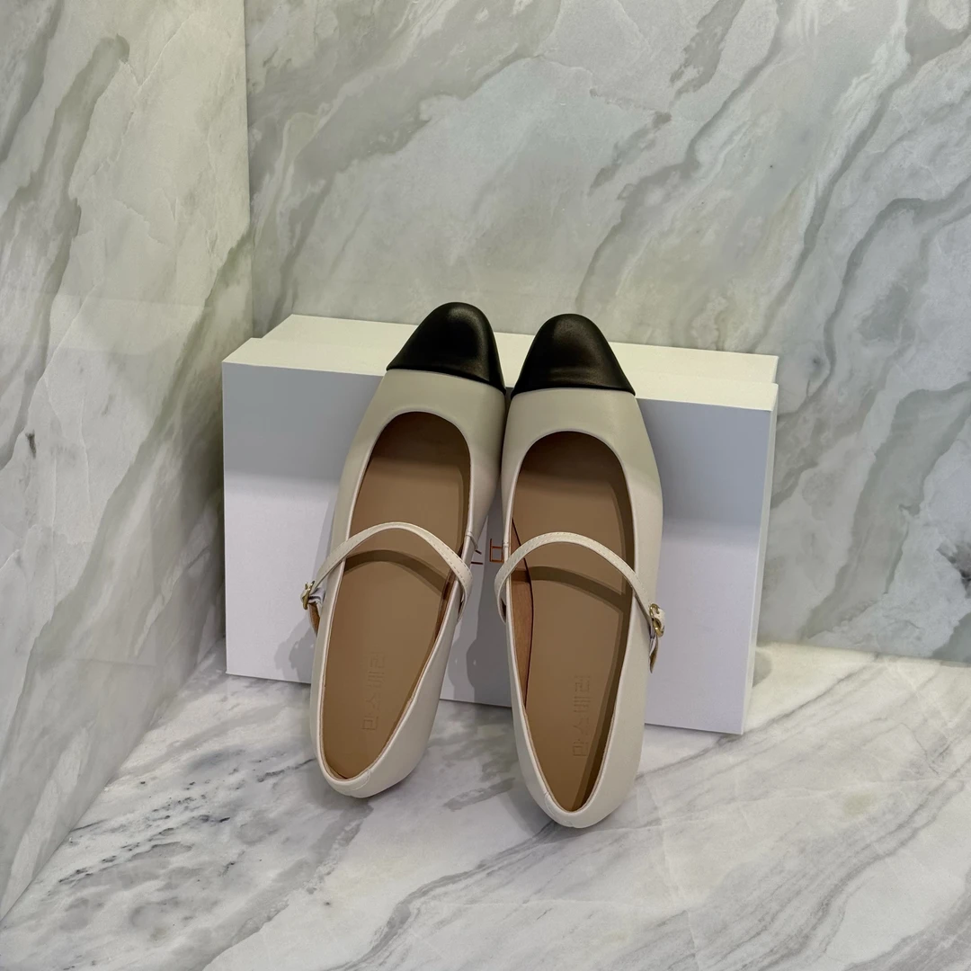 Singularity Me 1S 2385 法式一字扣浅口平底玛丽珍乐福鞋