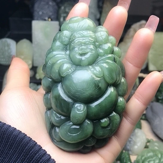 和田玉（碧玉）未镶嵌把件