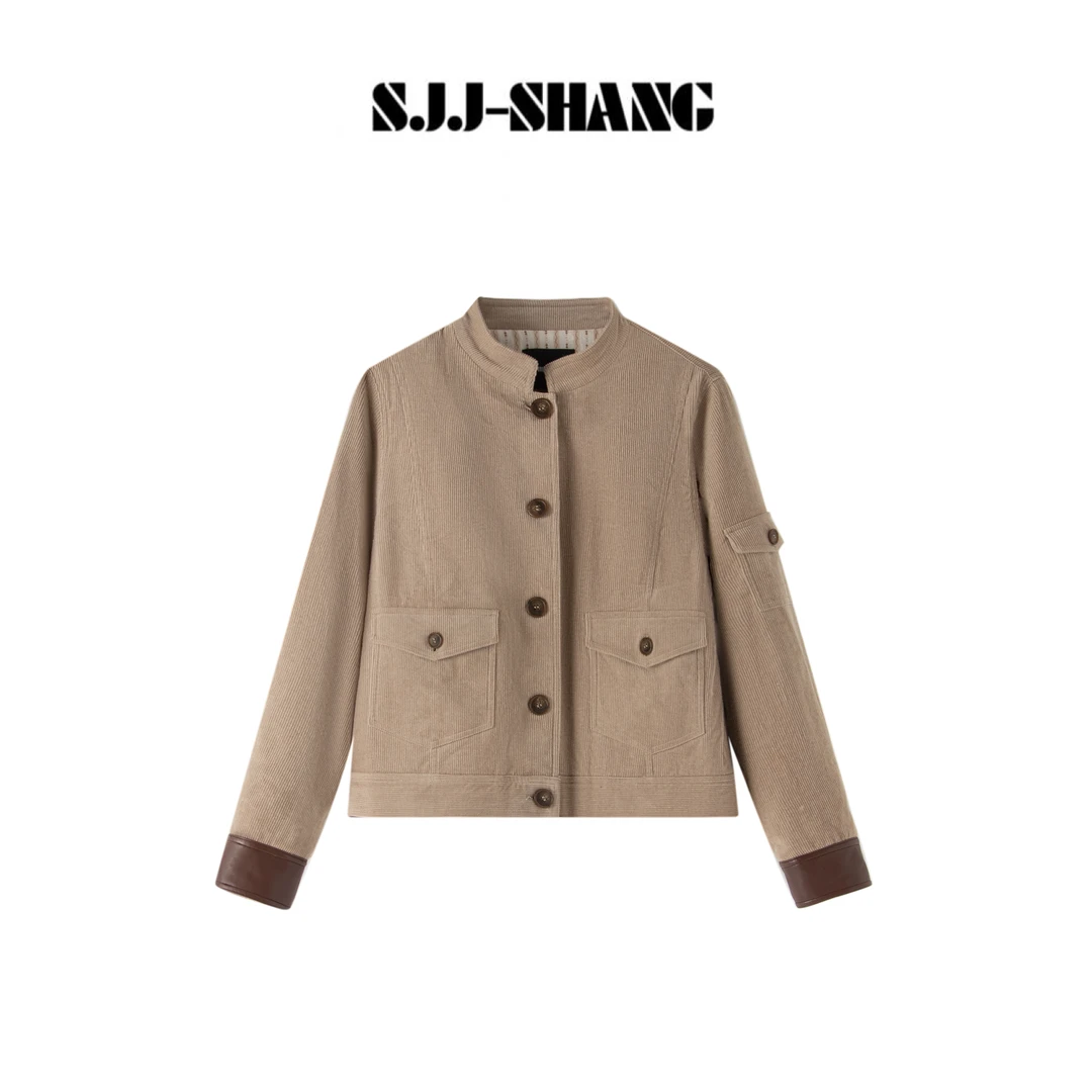 SJJ-SHANG【灯序】巴恩风设计感重磅3M绗棉灯芯绒锁温棉服q136109p