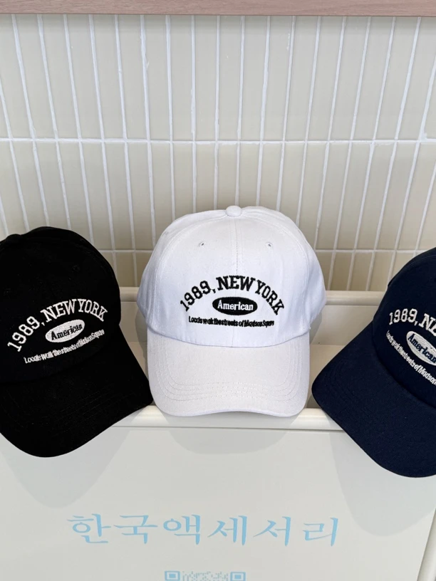 ins韩系鸭舌帽美式刺绣休闲百搭棒球帽