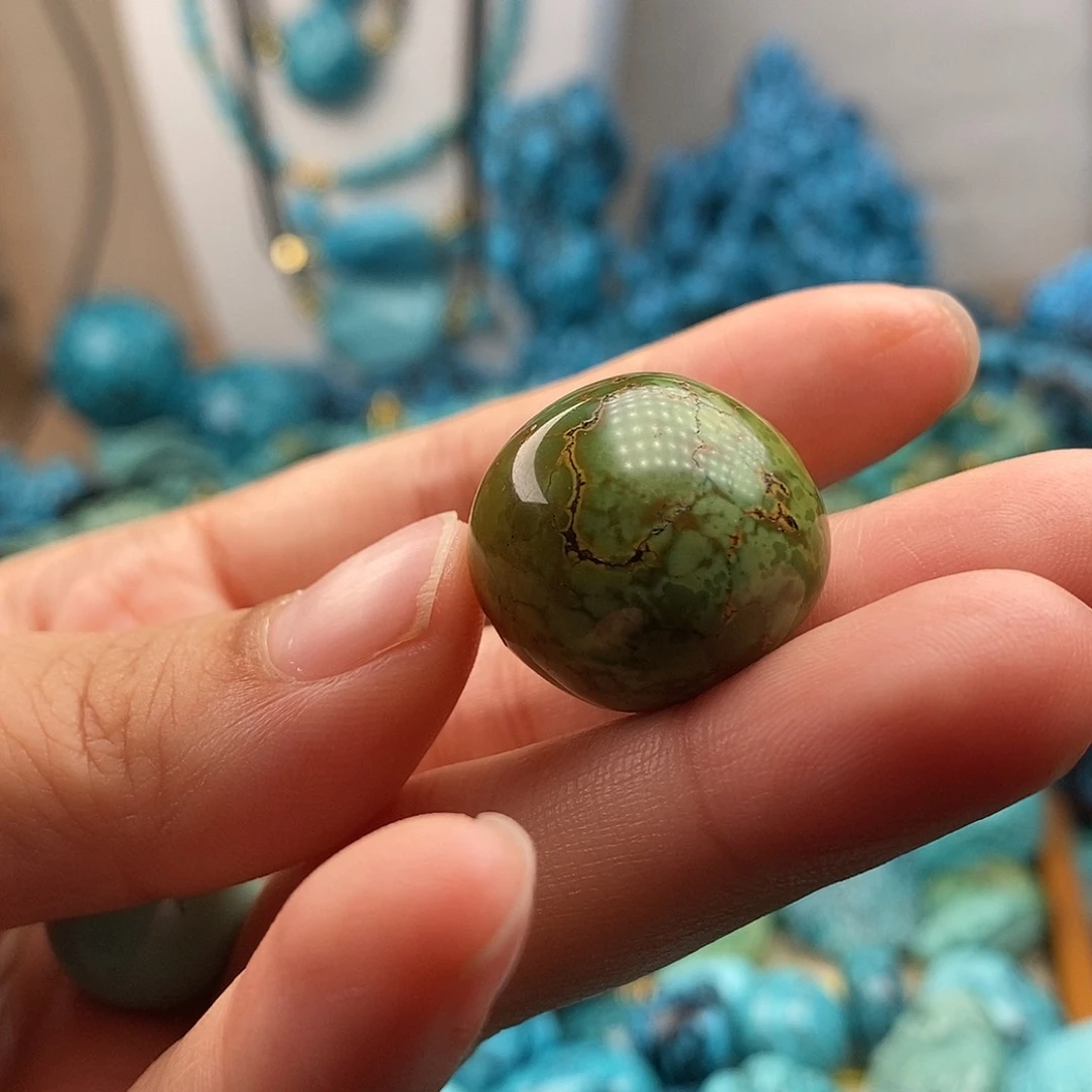 绿松石未镶嵌珠宝半成品