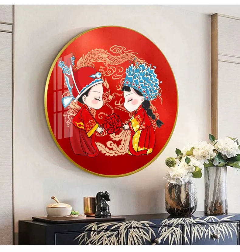 55厘米中格纯手工绣好的十字绣成品0545相亲相爱结婚图