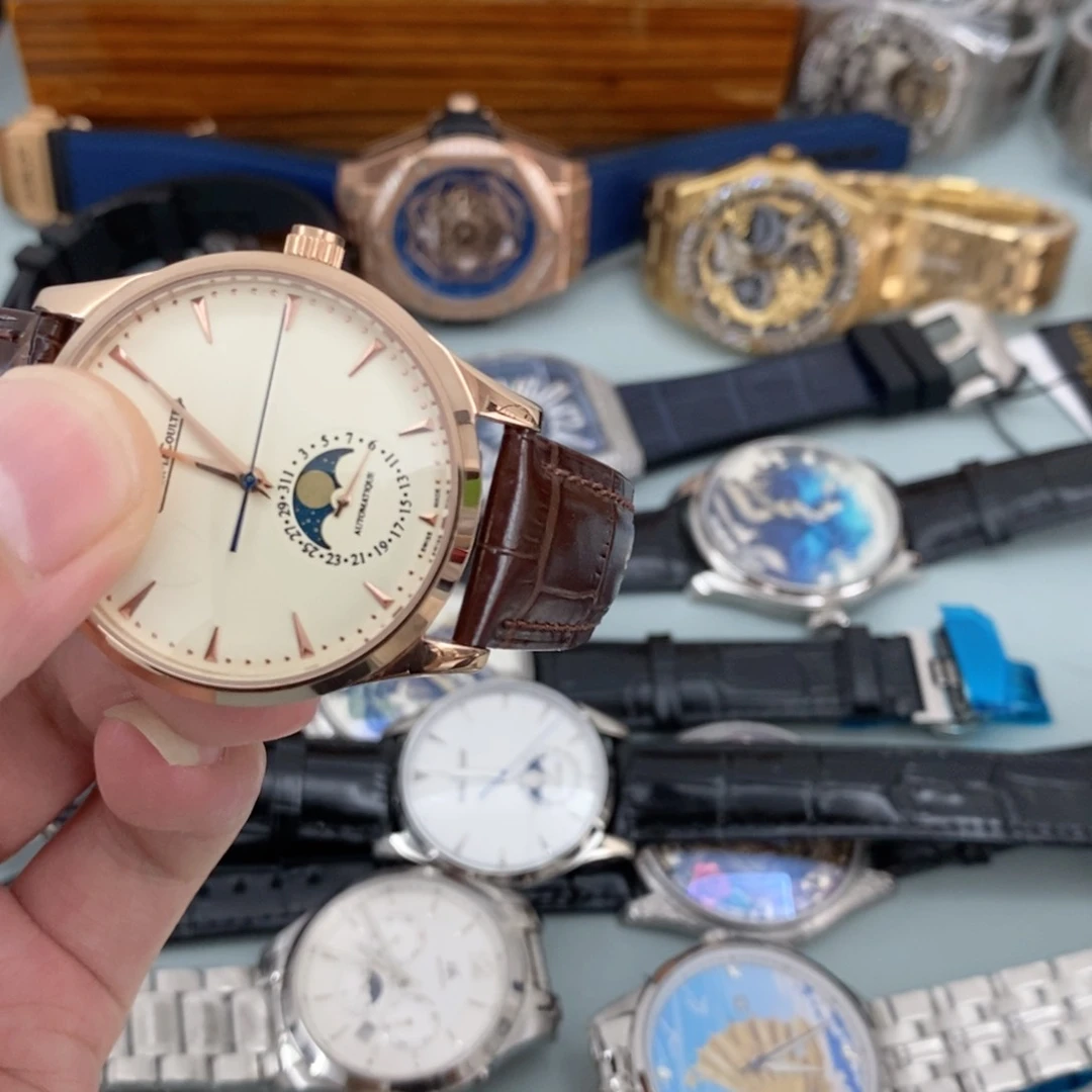 明***天钢机械机芯锻造碳镀金几家大师玫瑰金