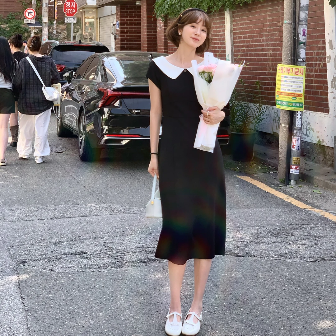 【现货】【天鹅剧场】FS506L066 娃娃领连衣裙