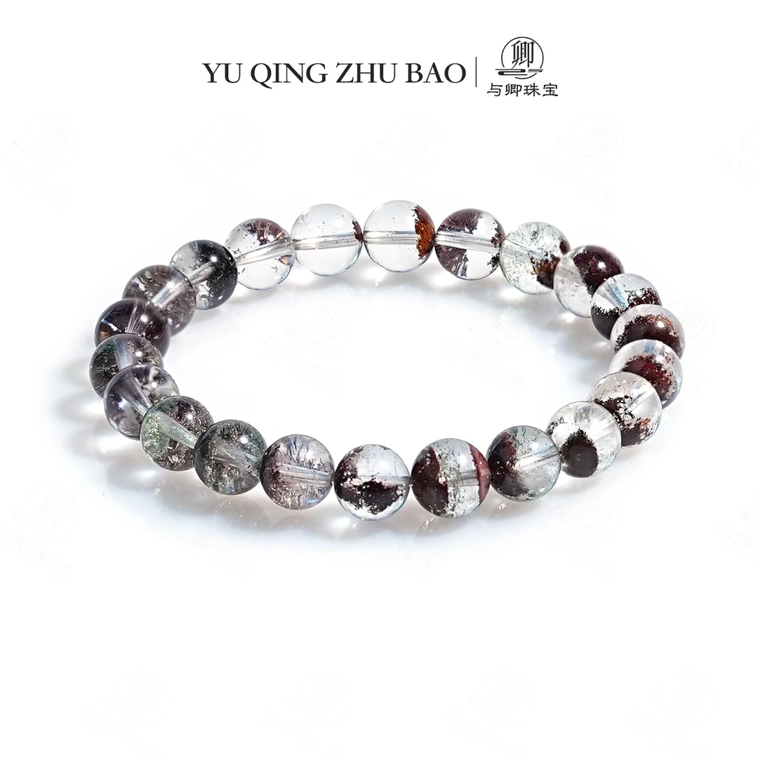 【大地】与卿珠宝 四季幽灵 水晶手串 8mm