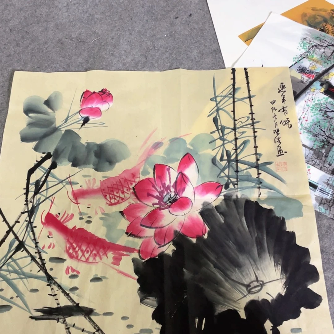 国画国画作品画心一张