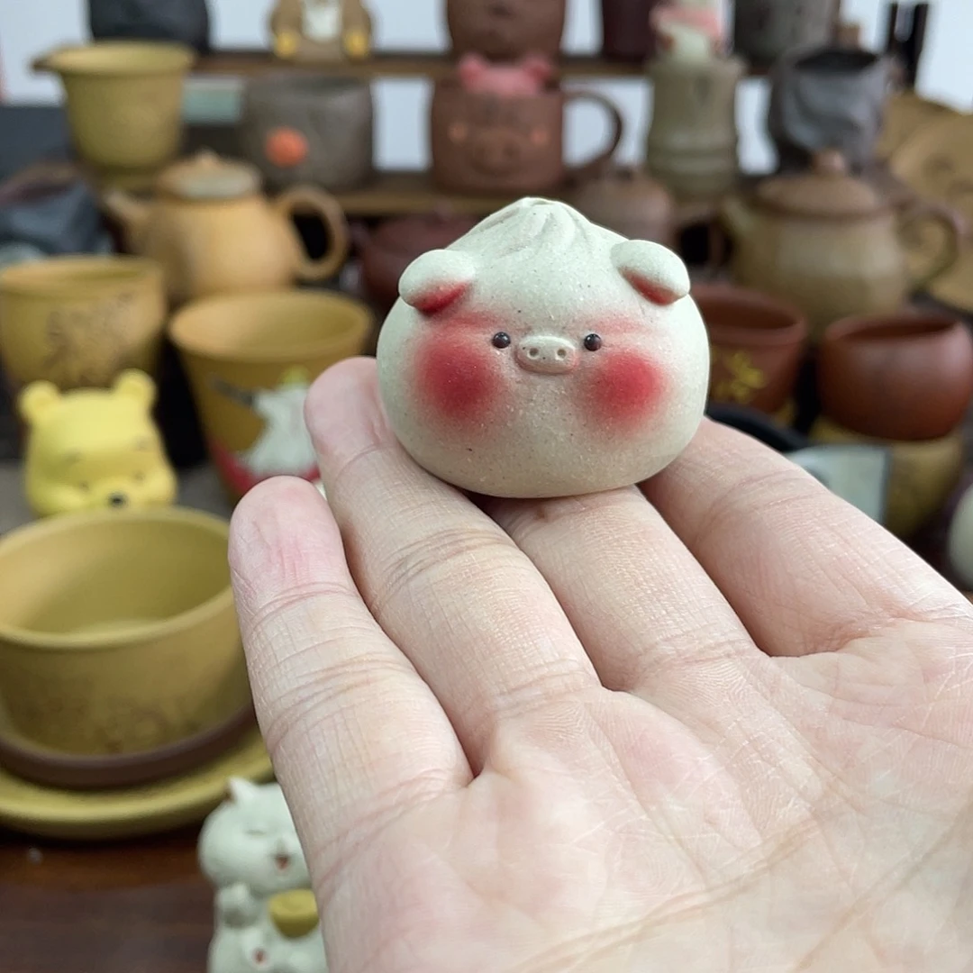 紫砂茶宠海*：小猪包