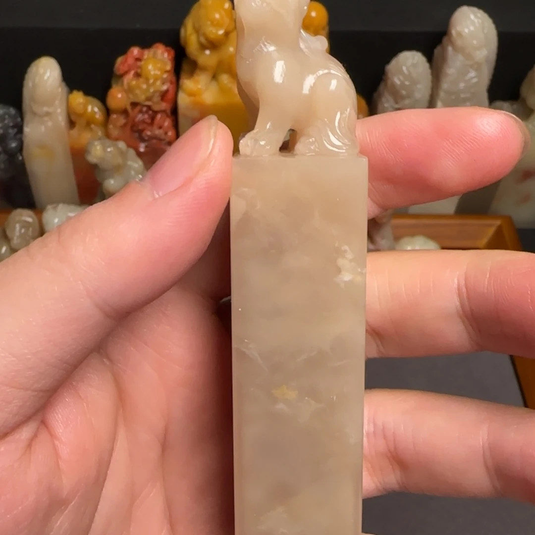 巴林石印石牛角冻