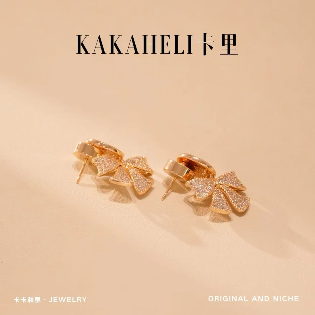 铜合金合成锆石耳饰 尼斯天使湾轻奢级耳钉 ES-183