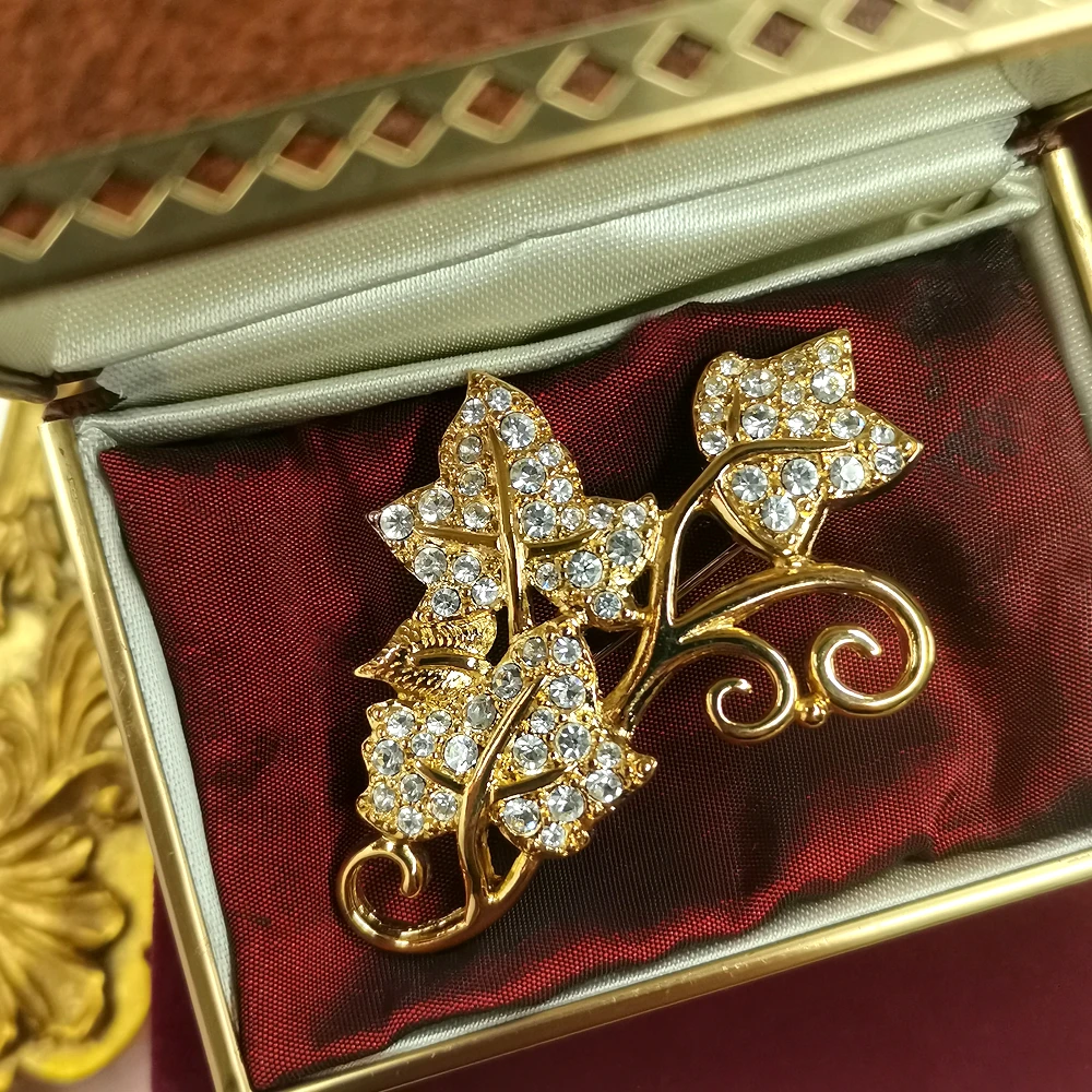 施华洛vintage密镶常春藤胸针[2501035-059]