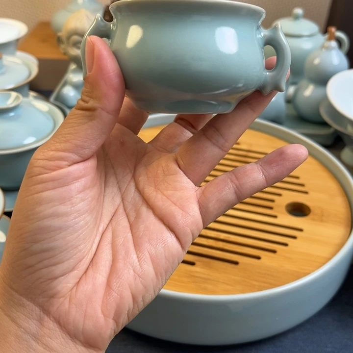 仿古釉双耳炉一级全品
