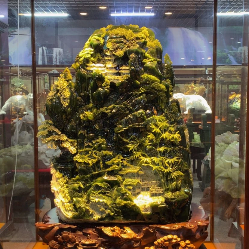 【闪购商品】未镶嵌蛇纹石玉摆件覆膜