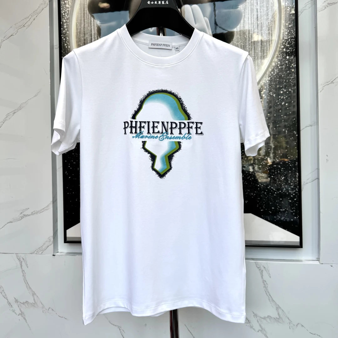 阔【PP短袖】新款春夏季百搭潮流休闲时尚男士圆领轻奢T恤短袖3525