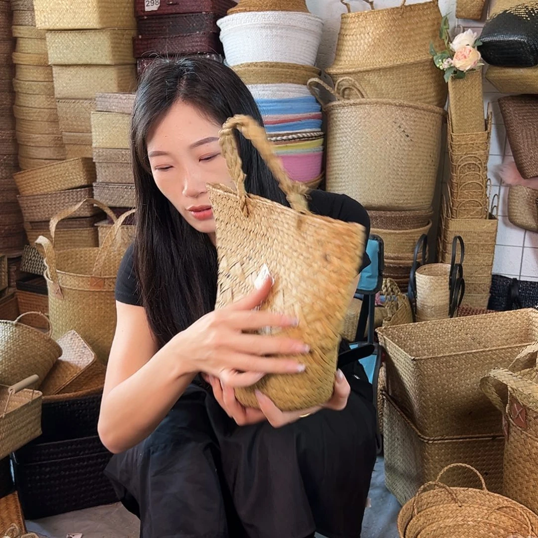 草编草编包/草编收纳盒微瑕疵