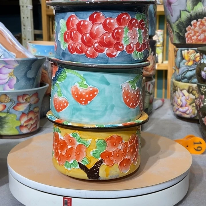 红陶景德镇艺术手绘作品