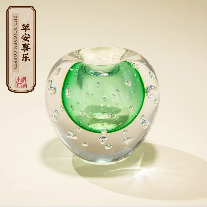 朱炳仁【苹安喜乐】吉金琉光系列家居创意摆件扩香瓶