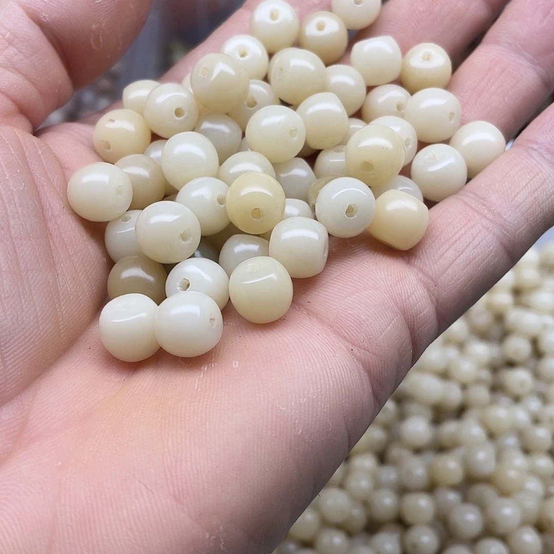 吊坠白玉菩提10、9白玉鼓珠100颗➕灯牌宠100颗