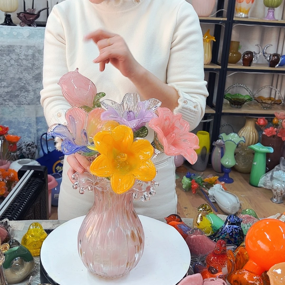 5花1瓶 福利琉璃工艺品