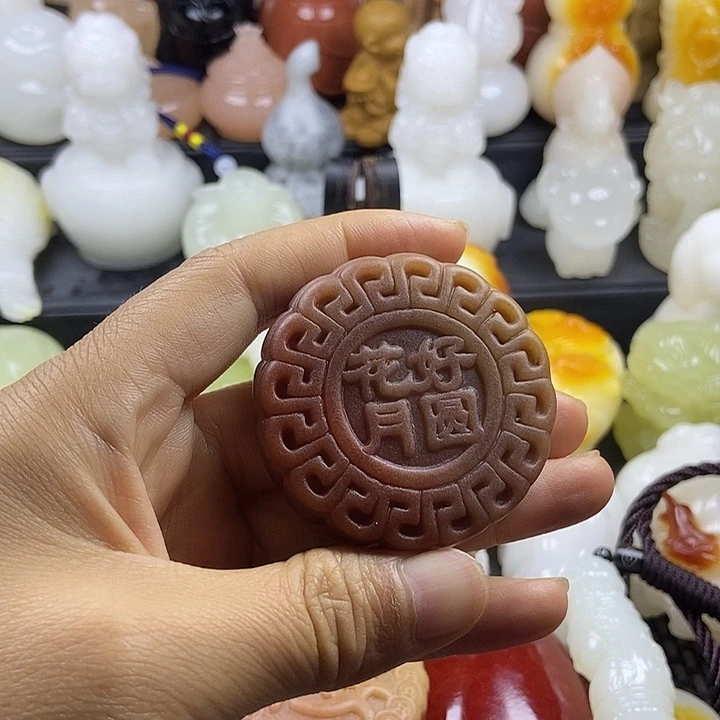 无花朵咯*哒原石手把件