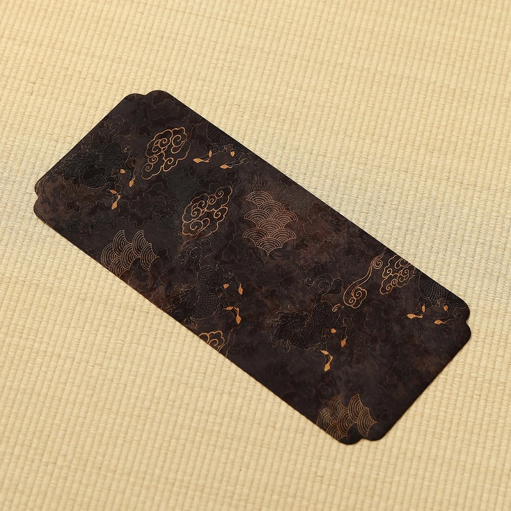【101】HP05麟瑞20×45CM香云纱+麂皮绒干泡席
