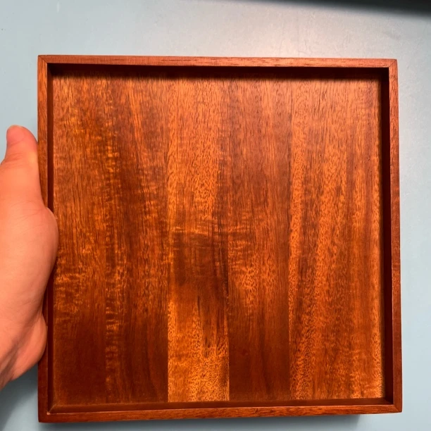 213号230g样板实木正方形托盘