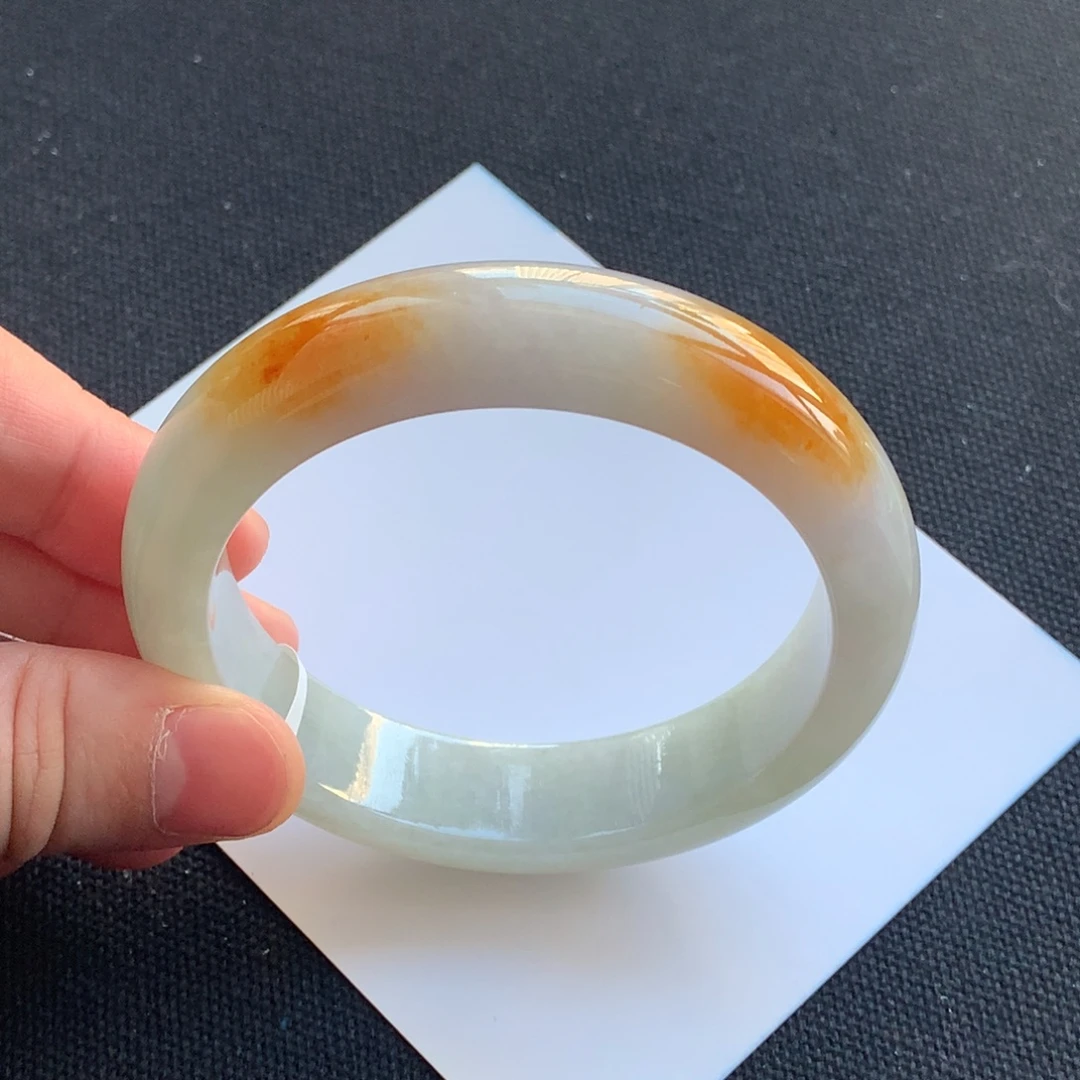 翡翠未镶嵌手镯92号56正