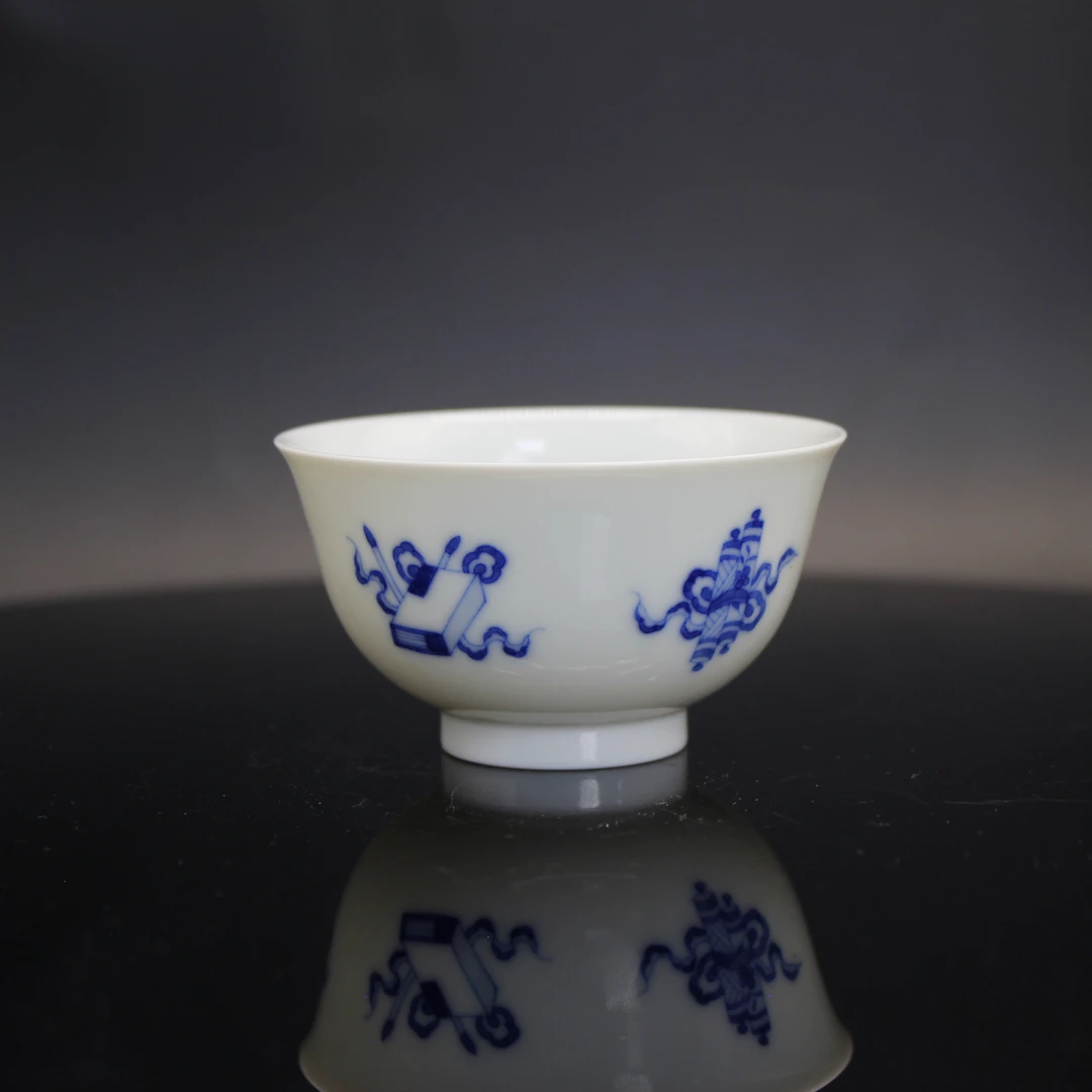 D589  琴棋书画撇口杯  HJ238405