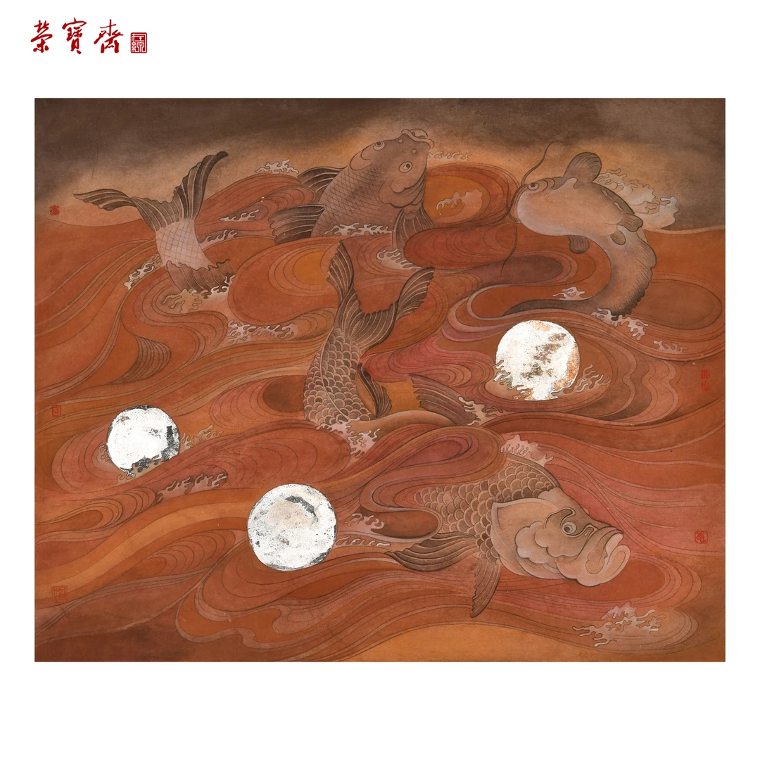 -16（F27925）《传说》书画 纸本已托 52×64cm